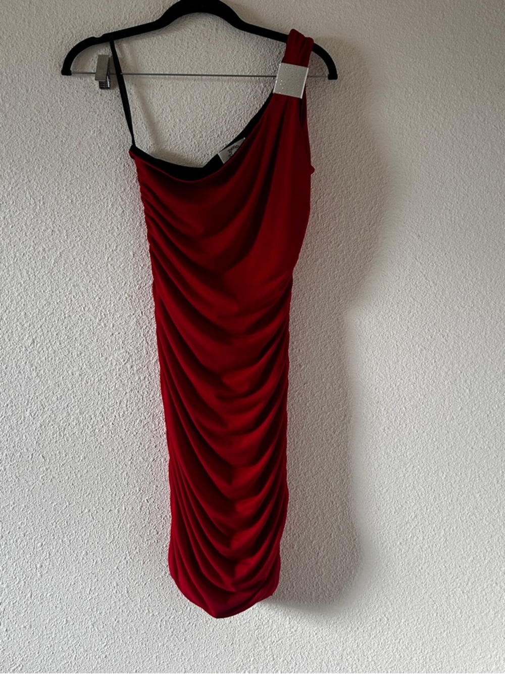 Sweet Storm Dressy One Shoulder Party Date Club Birthday Dress Women’s Small Red